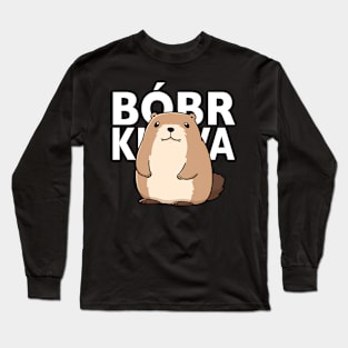 Cute Bober - Beaver Meme Long Sleeve T-Shirt